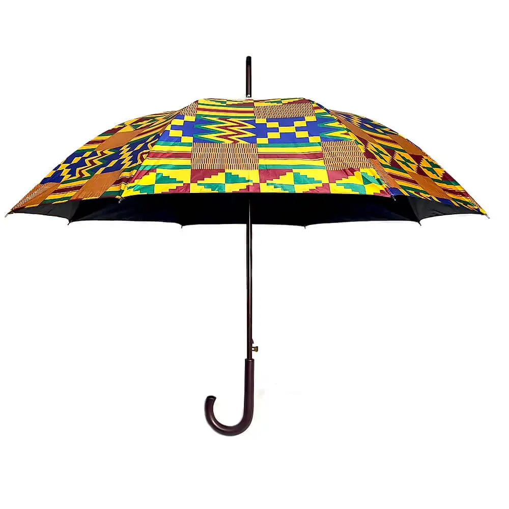 Африканский против ветра и дождя УФ Анкара зонтики с рисунком Kente печати