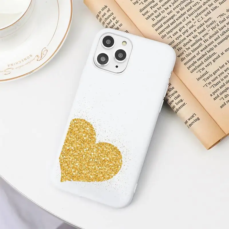 

love heart cute pink Phone Case Candy Color for iPhone 6 6S 7 8 11 12 XS X SE 2020 XR mini pro Plus MAX funda