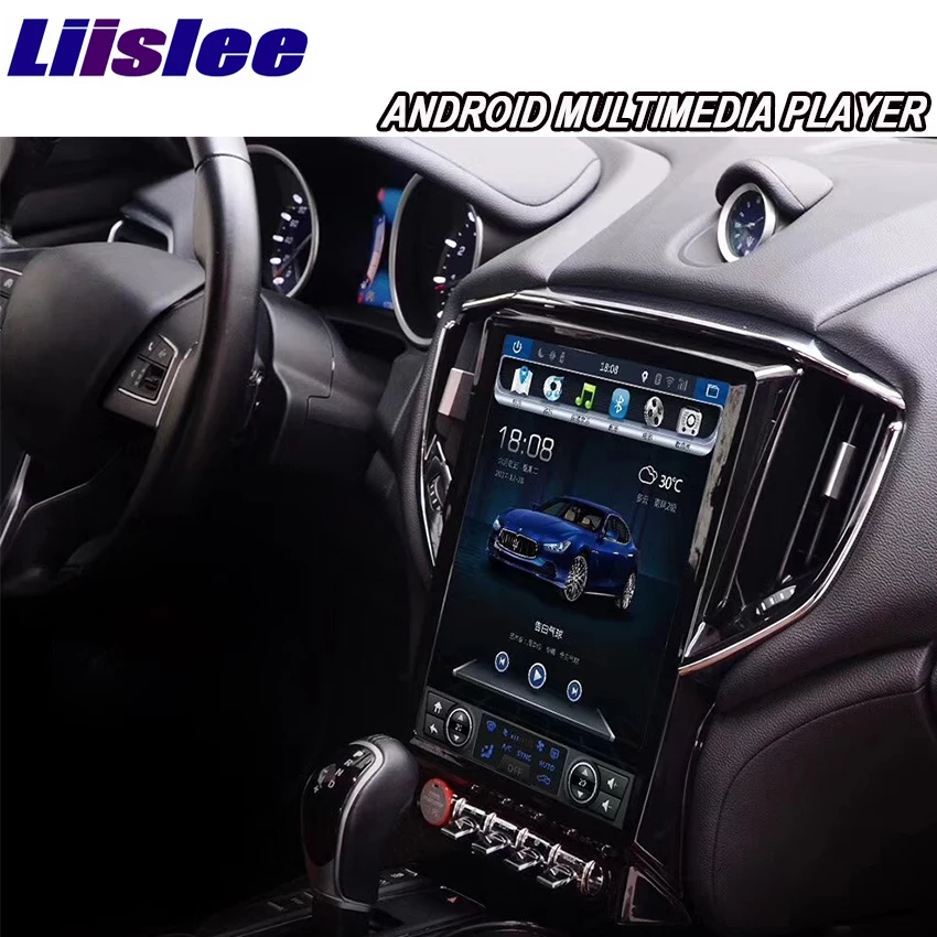 Liislee 2 din Android для Maserati Ghibli M157 2013 ~ 2018 автомобильный мультимедийный плеер GPS