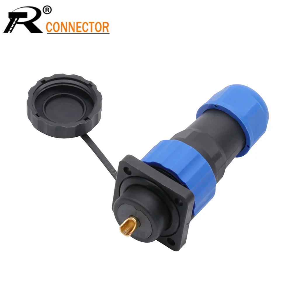 

10pcs SP20 Aviation Pug IP68 Waterproof Square Wire/Cable Connector 1/2/3/4/5/6/7/9/10/12/14pin Male&Female Socket Panel Mount