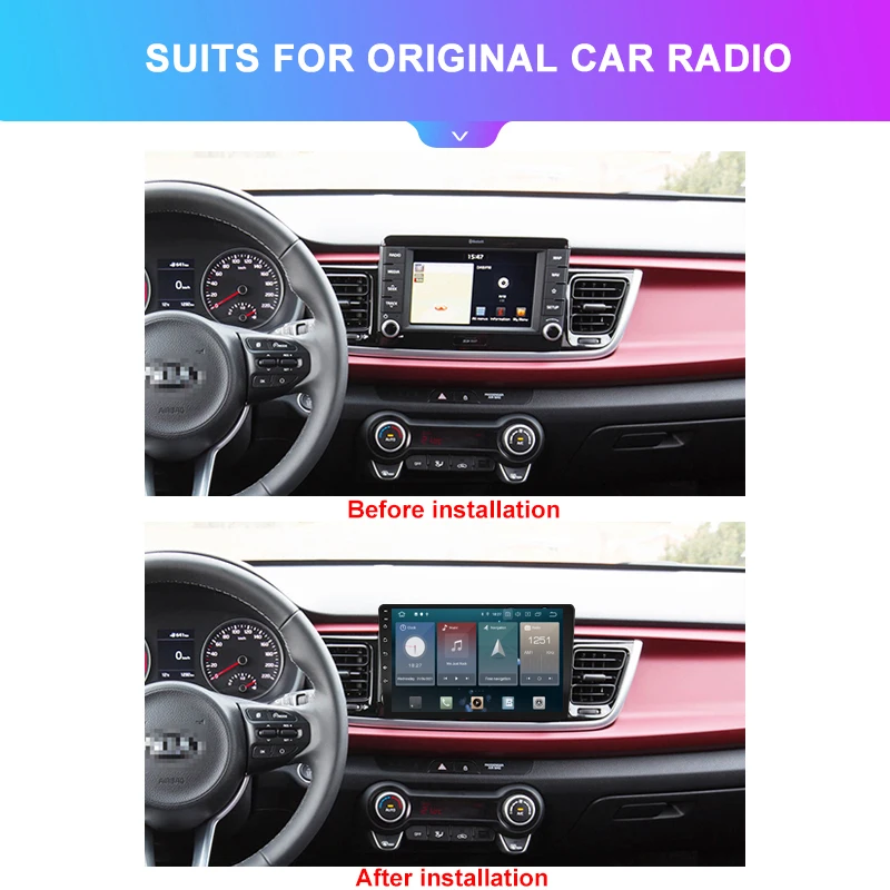 Автомобильный gps-проигрыватель 9 дюймов android 10 0 RAM 2G dvd-плеер для Kia RIO 2017 2018 2019