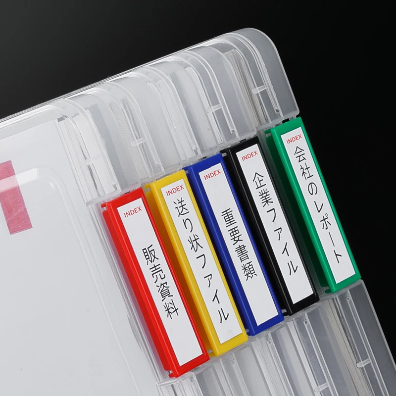 Прозрачная Папка органайзер для документов Офисная коробка хранения купюр