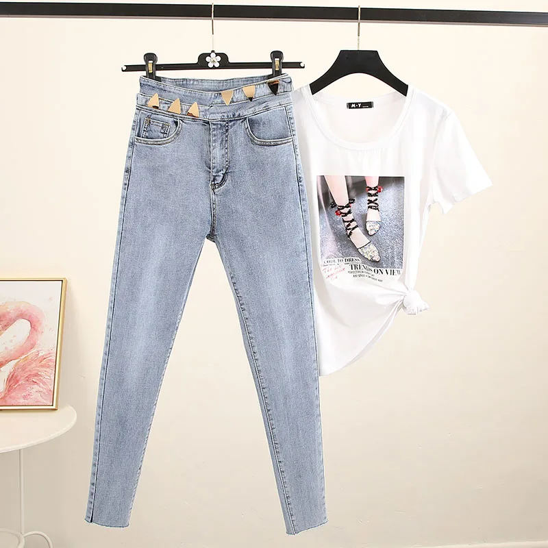 Новинка Весна 2020 эластичные облегающие джинсовые брюки карандаш на пуговицах с