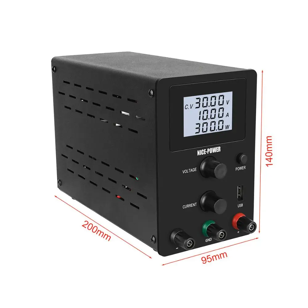 Регулируемый лабораторный источник питания USB постоянный ток 30 в 10 А регулятор