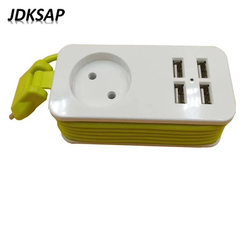 Сетевой удлинитель с европейской вилкой дорожный адаптер переменного тока 1200 Вт