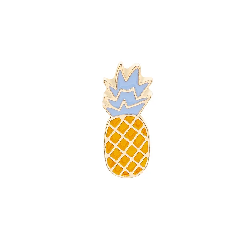 

cute Cartoon fruit brooch Strawberry Orange Banana Apple Pineapple Fruit Brooch Pin Badge Vintage Fruit Jewelry gifts for women