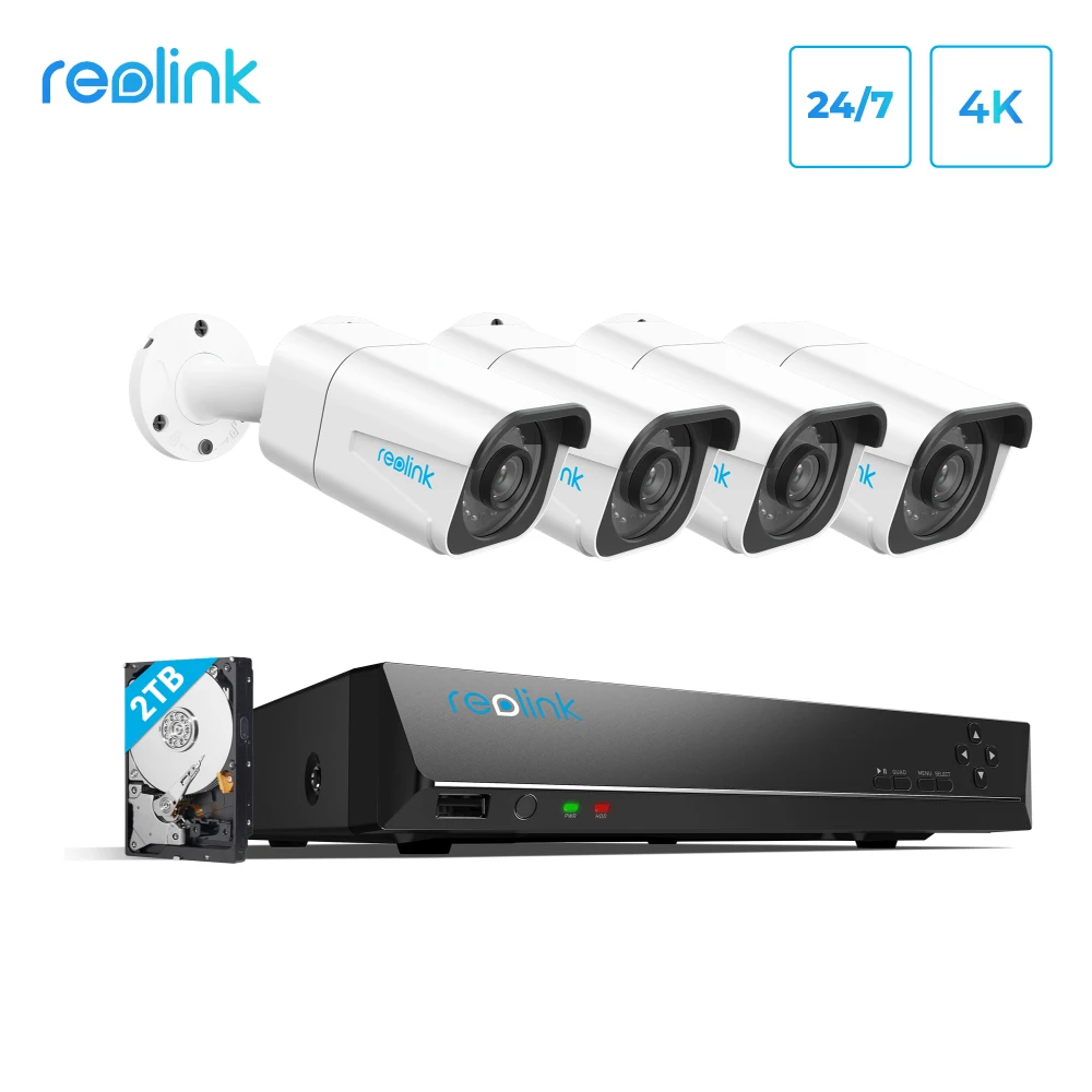 Камера Reolink система видеонаблюдения 8 каналов 4K PoE NVR IP камера наружная