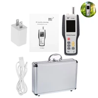 ht 9600 air particle counter electric handheld pm2 5 particle counter air quality detector with temperature hydration measuring