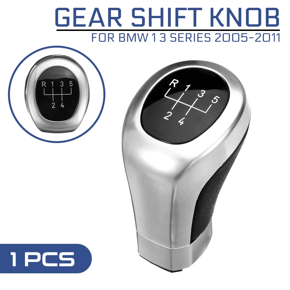 

5 6 Speed Car Gear Shift Knob Shifter Lever Knob Head For BMW 1 3 series E81 E87 E88 E82 E90 E91 E92 E93 2005-2011