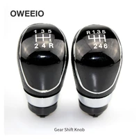 oweeio gear shift knob shifter knob lever stick for ford focus gear lever handball shift handball black leather 56 speed