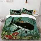 Комплект постельного белья из 23 предметов Искусство приключений Тинтин, пододеяльник с забавным фильмом, двойная двуспальная кровать, пододеяльник, наволочка