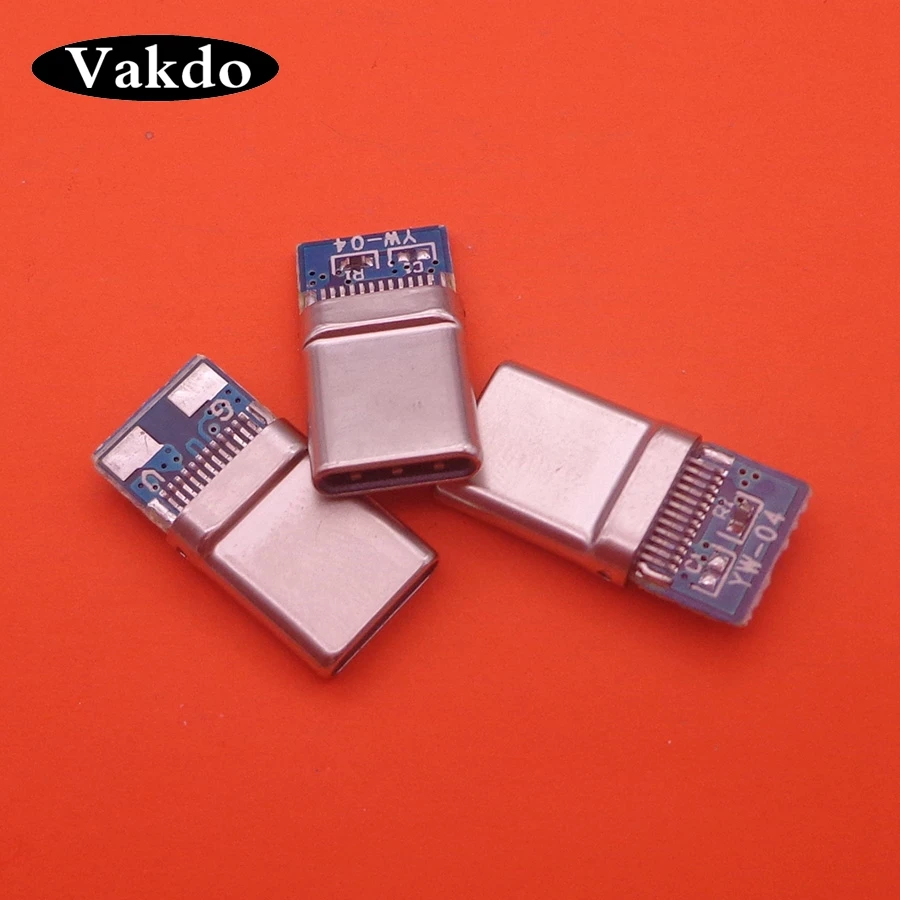 

100pcs/Lot USB 3.1 Type C Connector 12PIN Fast Charging Male Socket Receptacle Adapter To Solder Wire & Cable PCB Board Module