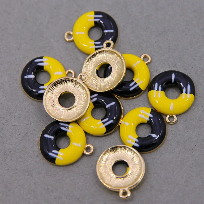 6 шт. Подвески в виде пончиков для изготовления ювелирных изделий подвеска из
