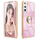 Чехол для Samsung Galaxy S20 Ultra S21 Plus Note 20 Ultra S20FE кольцо с подставкой, Ударопрочный Мягкий силиконовый чехол