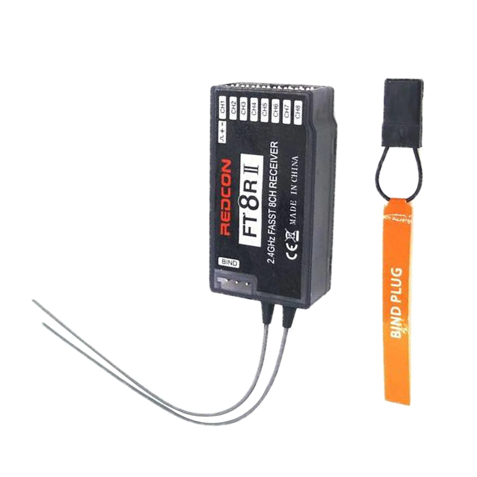 

2.4G 8 Channel RC Receiver, Compatible with T10C 14SG T12FG Transmitter