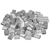 promotion 532 inch 4mm diameter wire rope aluminum sleeves clip fittings cable crimps 100pcs
