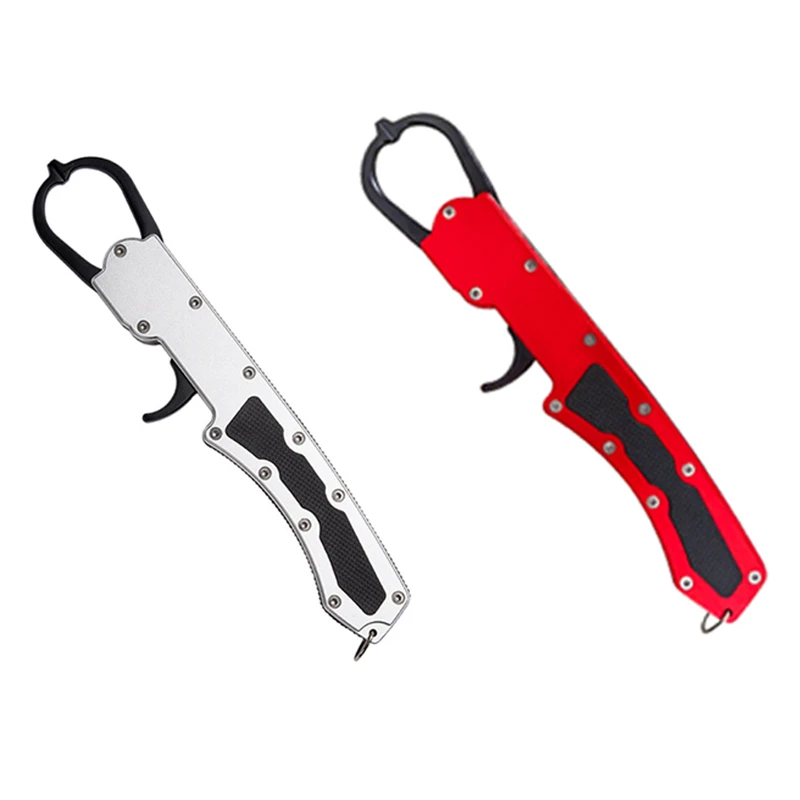 

Portable Catch Fishing Tool Fish Control Clamp Tackle Holder Anti Slip Clip Rope Lip Fish Grip Pliers