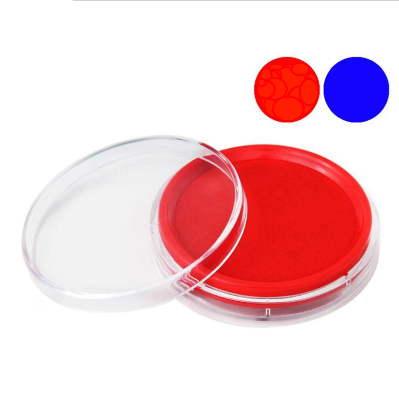 

1 Pcs Ink Pad for Stamps, Stamp Ink Pad for Bright Color, Even Coverage and Durability, Blue, Red Stamp Pad Chinese Yinni Pad