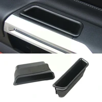 a pair abs car door storage box car armrest plate for mustang 2015 2016 2017 2018 2019 6th generation h6y6