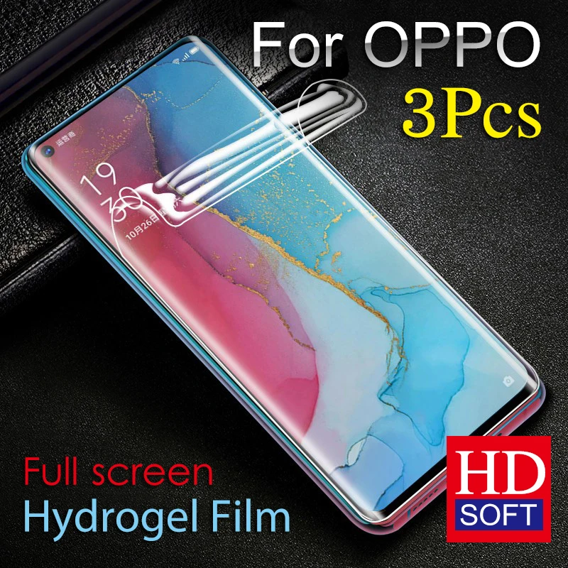 Защитная пленка Reno7Pro 6Pro + для OPPO Find X5Pro X2 X3 Pro Гидрогелевая Reno 5Pro 4 3Pro HD мягкая