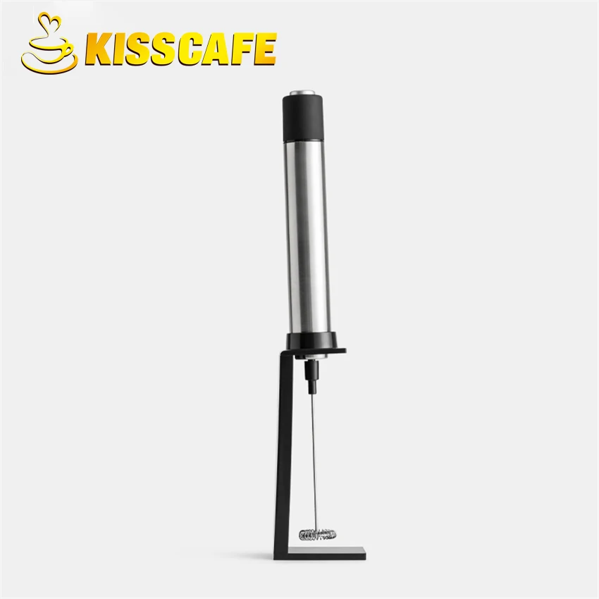 Электрический ручной Пенообразователь для кофе капучино с двойной пружиной из