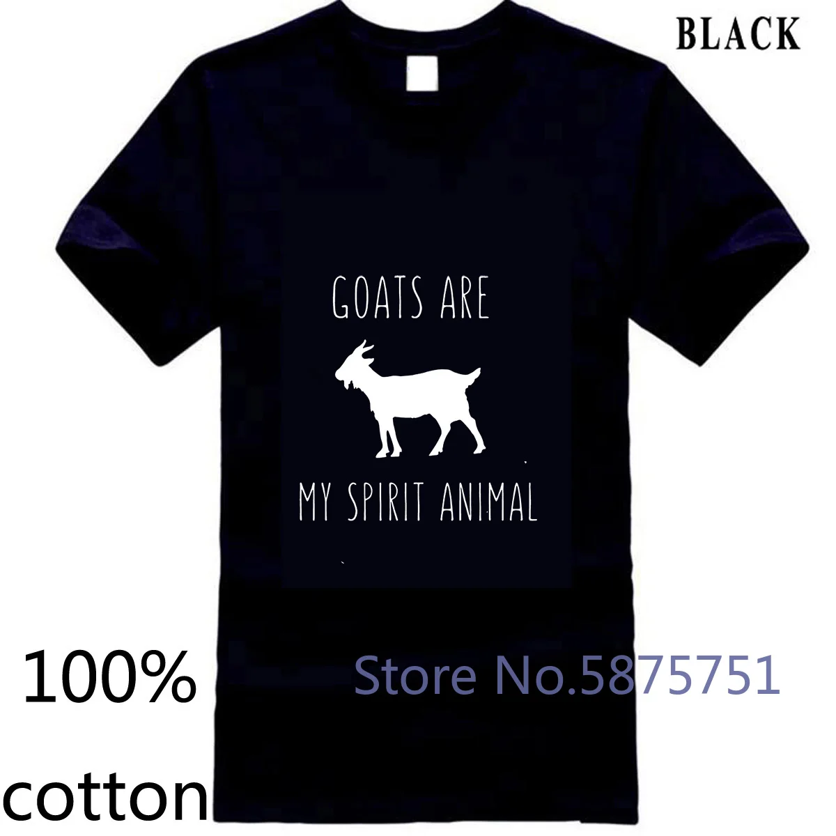 Коз мои духа животного Goa для мужчин классный дизайн 3D Мужская футболка Топы И