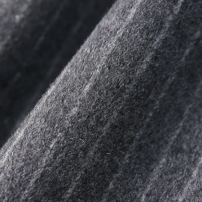 

Handmade Double-sided Commuter Striped Slim-fit Single-breasted Suit Woolen Coat Women 2020 Autumn And Winter Woolen Coat B091