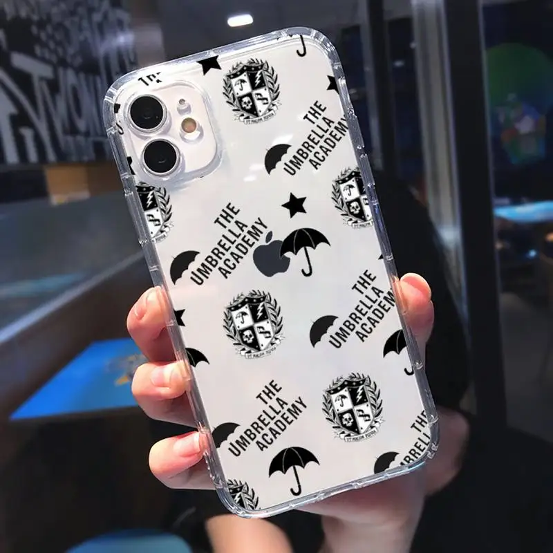 

Umbrella Academy Five Aidan Gallagher Phone Case Transparent for iPhone 11 12 mini pro 8 7 6 6S XS MAX Plus X 5S SE 2020 XR