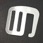 2 шт. 1in металлический корпус для G крюк ребристая Скоба для лямки рюкзака сетка 25мм серебряные