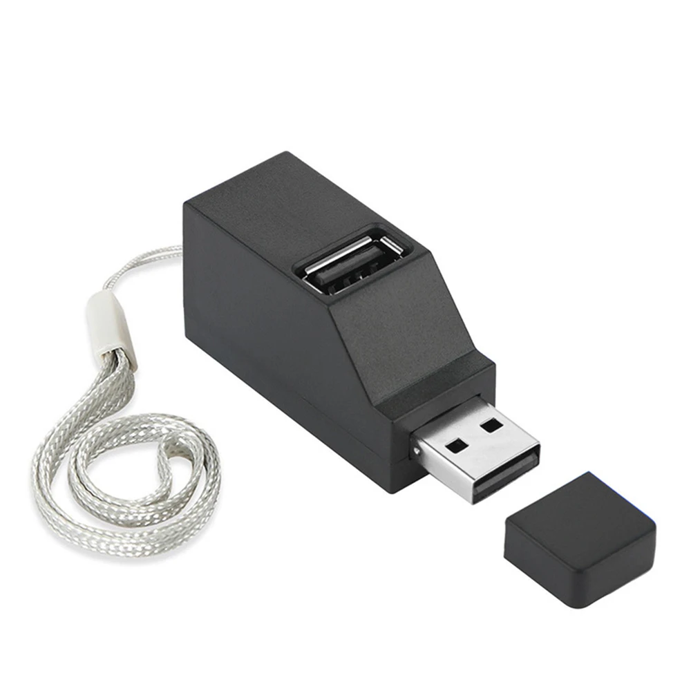 1PC Portable Mini 3 Ports USB 3.0 Hub High Speed Data Transfer Splitter Box Adapter For PC Laptop MacBook Pro Computer Accessory |
