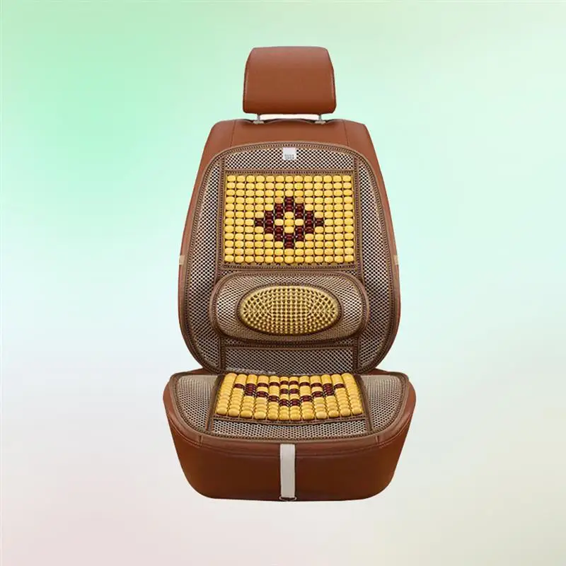 1 шт. чехол для автомобильного сиденья с деревянными бусинами автомобильный