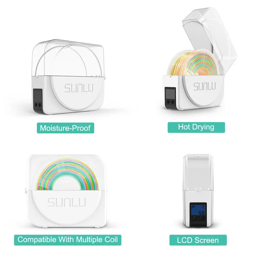 Dry Box Enotepad filament Drying Box  S1 3D Printer Filament Storage Box  Keep Filaments Dry  spool holder  filament protector
