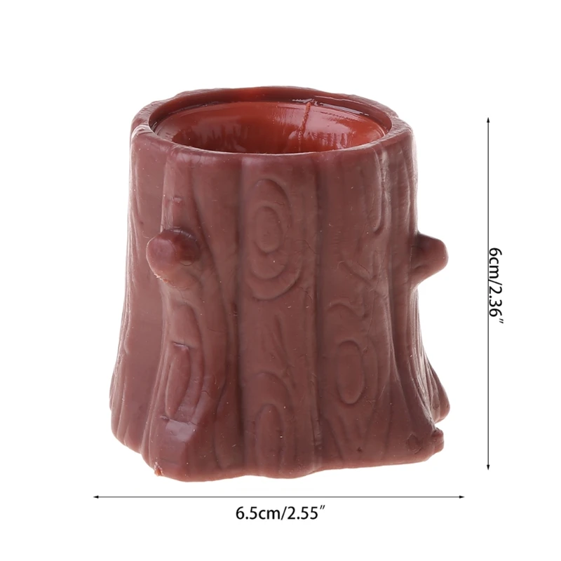 

Squeeze Squirrel Cup Children Toy Evil Decompression Tree Stumps Silicone Fidget Toys Miniature Telescopic Pen Holder