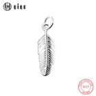 Винтажные подвески и ожерелья из настоящего серебра 100% пробы с фэнтезийными перьями, Женские Ювелирные изделия из стерлингового серебра 925 пробы