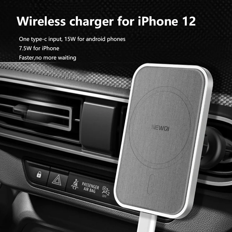 

15w Magnetic Car Wireless Charger Fast Charging Car Mount Air Vent Phone Stand For Iphone 12 ProMax 12Mini Magnet Car Holder