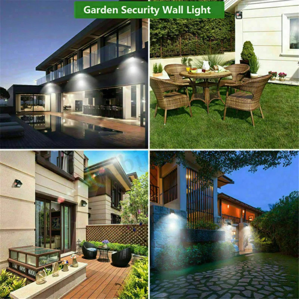 Уличный светильник на солнечной батарее с датчиком движения водонепроницаемый