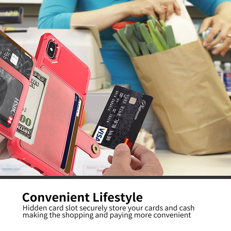 Роскошный чехол-кошелек из искусственной кожи для iPhone 7 8 6 plus XR чехол-книжка X XS 11 pro