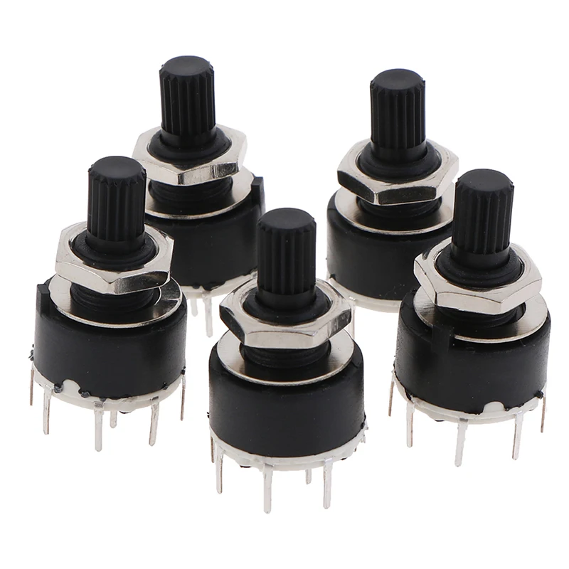 SR16MM Rotary Switch 2 Pole 3 4 position 1 5 6 8 Position Axis Band | Обустройство дома