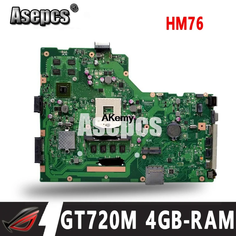 Asepcs X75VC материнская плата для ноутбука ASUS X75VB X75VC X75V X75VD материнская плата GT720M 4GB-RAM HM76 Поддержка i3 i5 i7