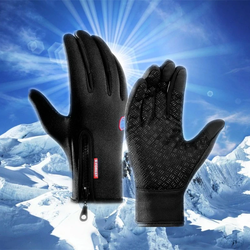 

Anti-slip Windproof Waterproof Bike Full Finger Cycling Gloves Winter Women Men Motorcycle Outdoor Sport MTB Bicycle Accessories