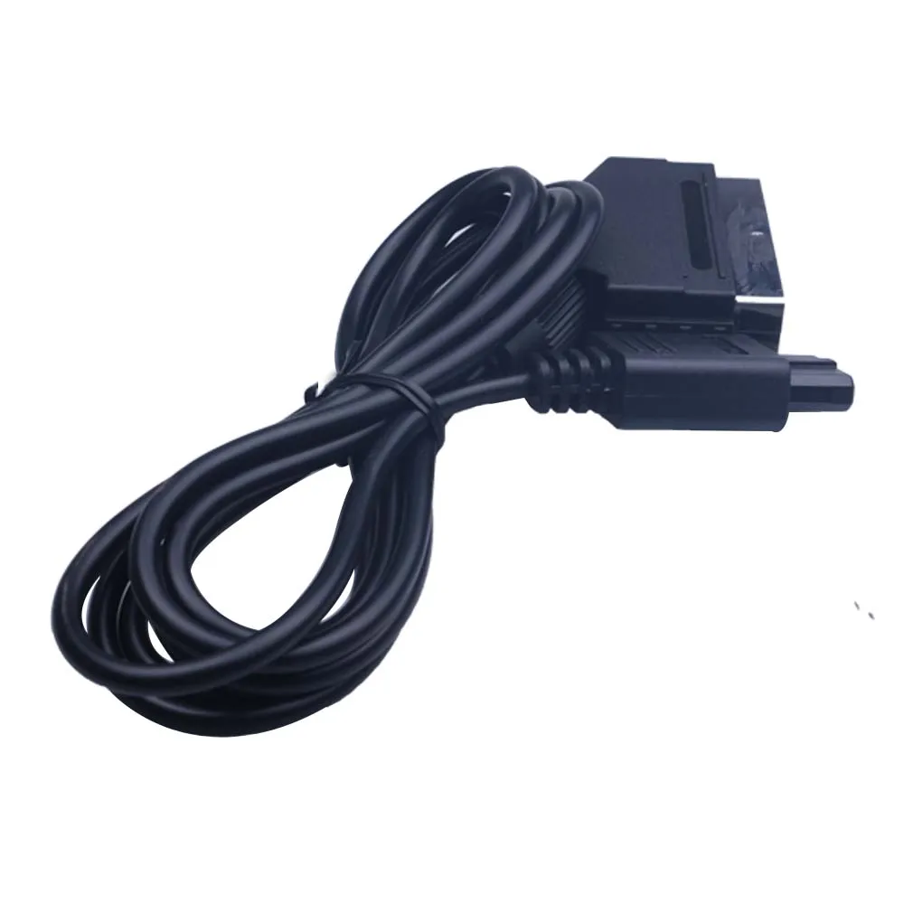 1 8 м ПВХ RGB Scart видео AV кабель Шнур для PAL Super Nintendo N64 NGC SNES|Кабели| |