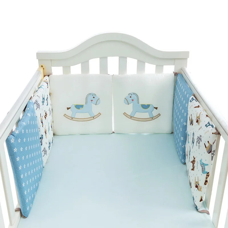6 pcsBaby Crib Bumper Newborn Infant Children 100% Cotton Protection Pillow Surrounding Baby Room Decoration | Мать и ребенок