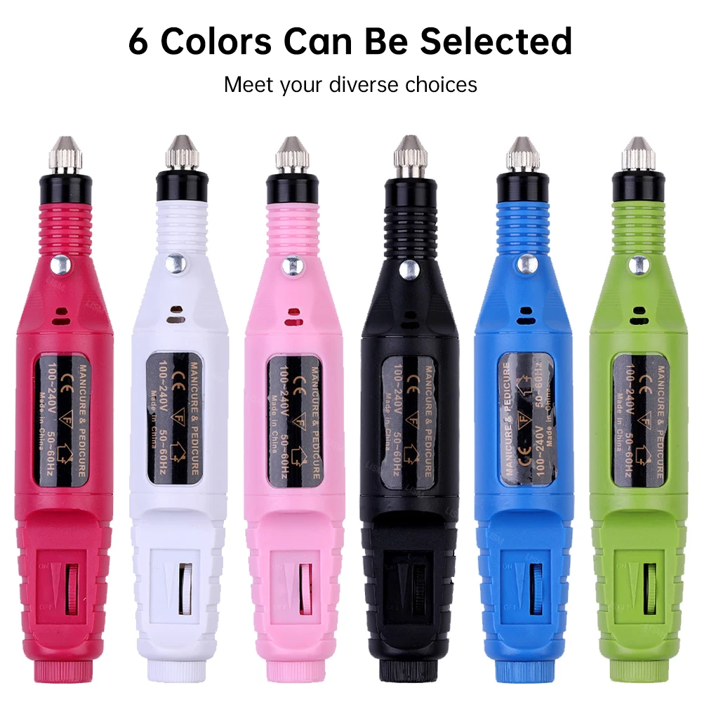 

Professional Electric Nail Drill Machine Manicure Mill Cutters For Manicure Set Pedicure Nail File Nail Equipment Tools Sets