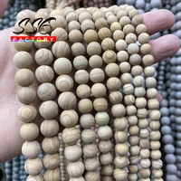 dull polish matte yellow stripe jaspers loose round spacer natural beads for jewelry making diy bracelet 4 6 8 10 12mm 15 inches