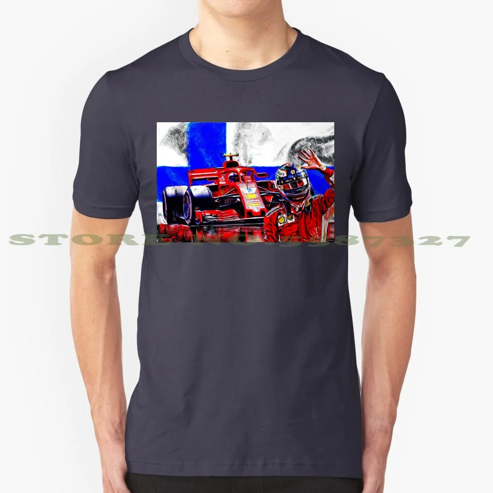 

Рисунок Raikkonen #7 на заказ, веселая женская футболка Kimi Raik Vettel Scuderia Racing 7 Scuderia Monoposto Finland Iceman