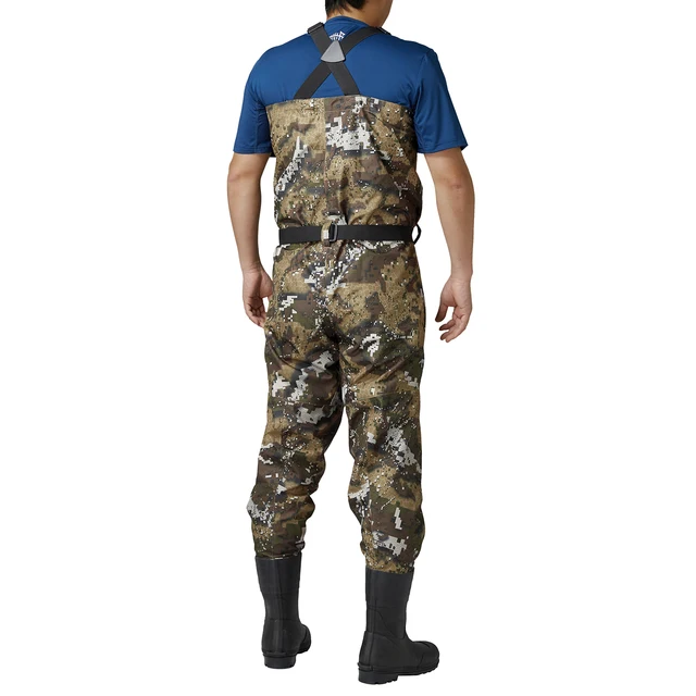 Bassdash Veil Camo Chest Stocking Foot and Boot Foot Fishing Hunting Waders  for Men Breathable and Ultra Lightweight in 13 Sizes