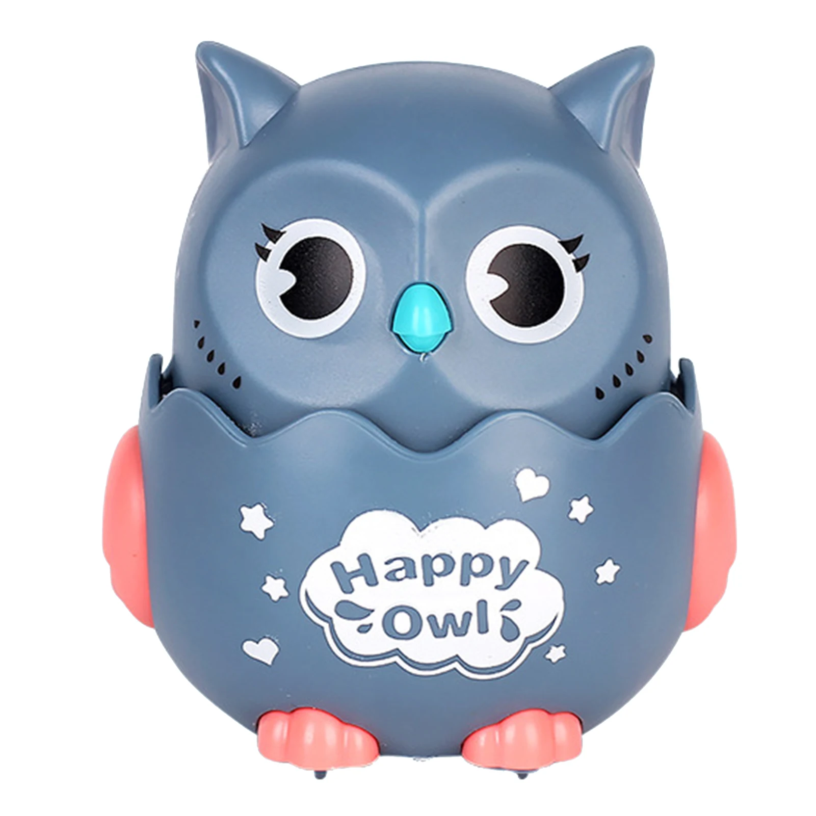 

Cute Baby Rattle Toys Cartoon Owl Snails Press Back Force Inertial Slide Toy Rotatable Infant Mobile Educational Toy fashionable