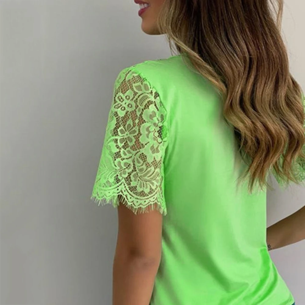 Женские футболки лето 2021 кружевная футболка женская сексуальная летняя с
