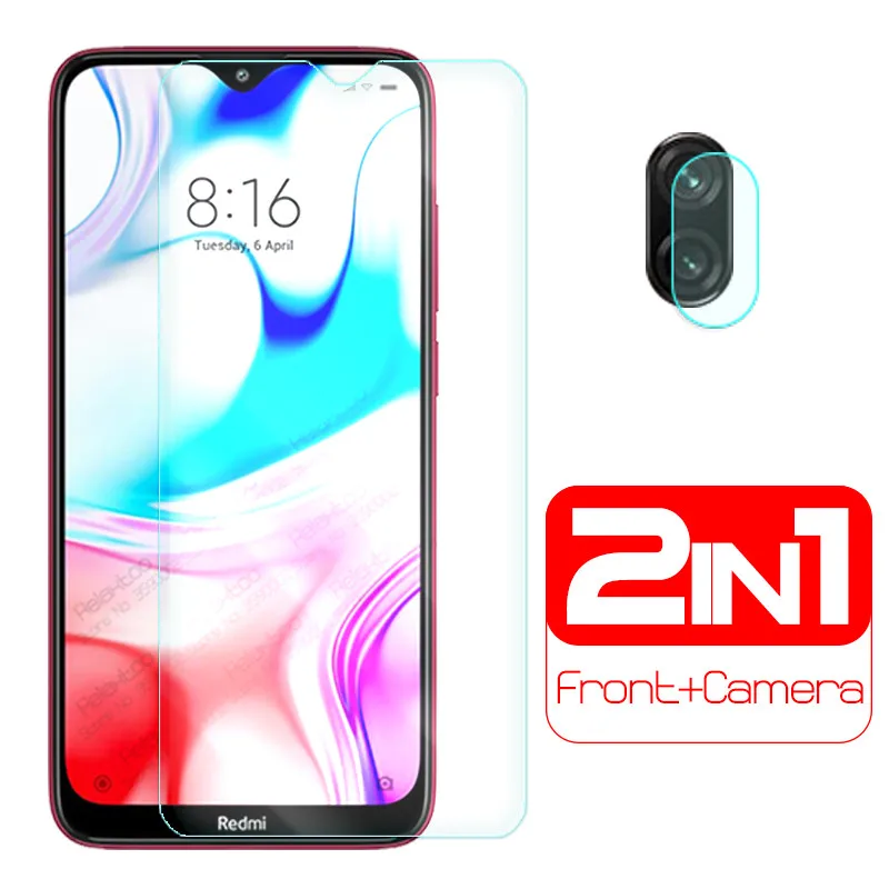 Защитное стекло для экрана и объектива камеры Xiaomi Redmi 8 8A|Защитные стёкла плёнки