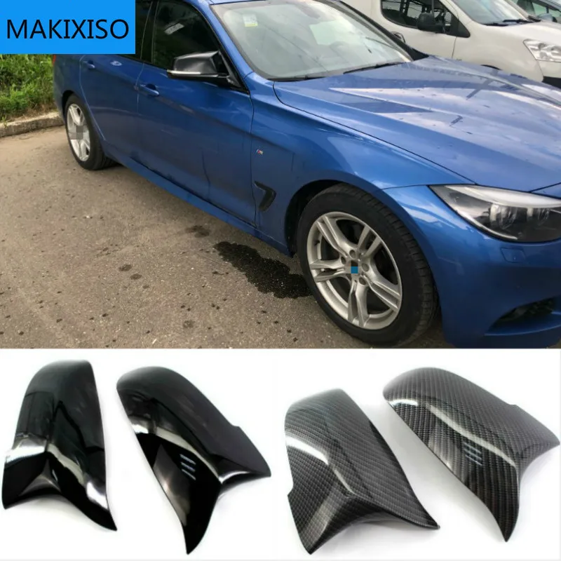

1 Pair Carbon Fiber Side Wing Replacement Rearview Mirror Cover Cap for BMW F10 F11 2014 2015 2016 2017